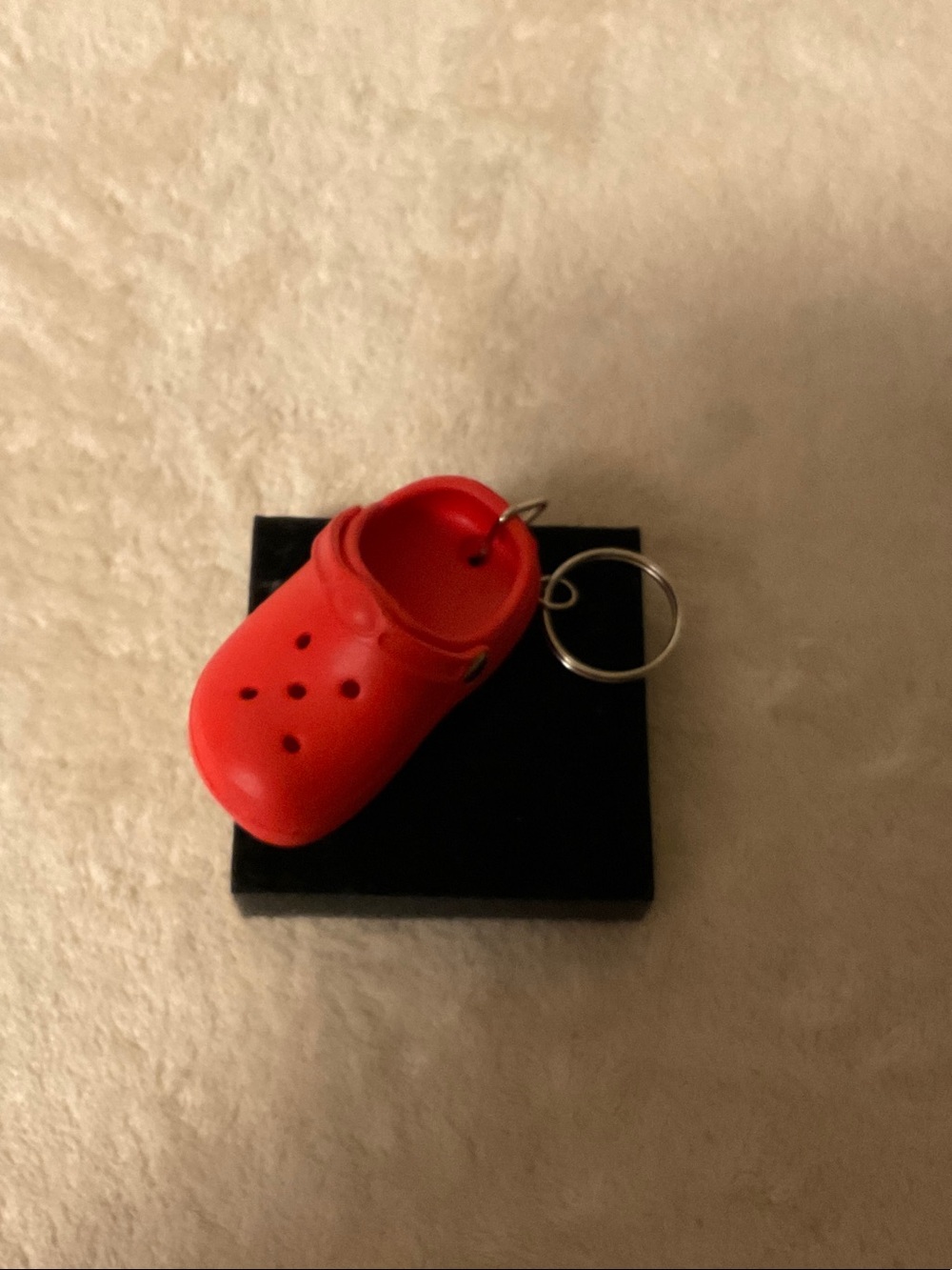 CROCS Kids Mini Clog Keychain - Red